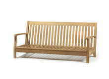 Load image into Gallery viewer, Teak patio sofa for outdoor living.