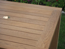 Load image into Gallery viewer, Teak outdoor furniture. This forty inch square table is larger than most on the market and comfortably seats four.