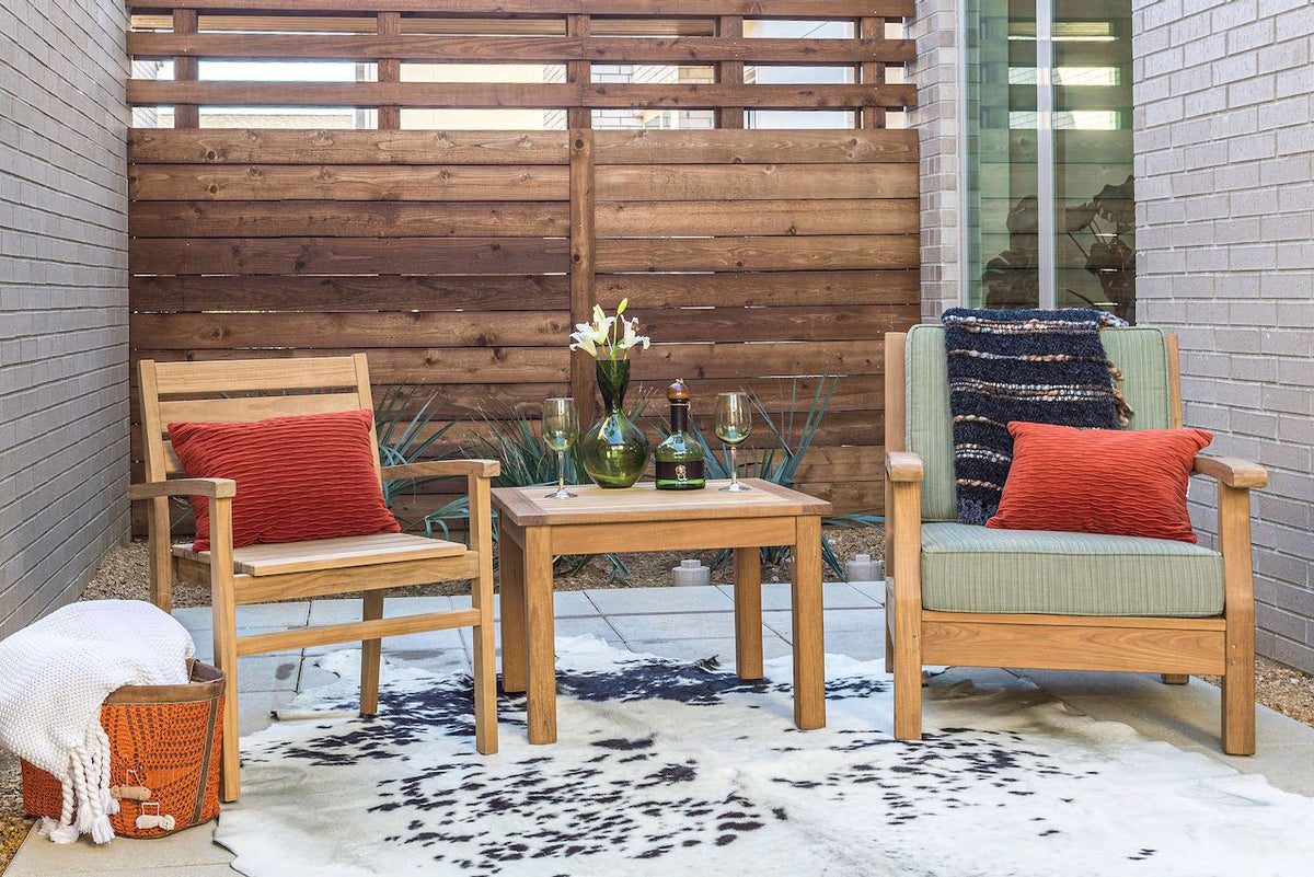 teak patio furniture made of wood