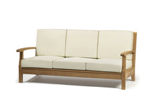Load image into Gallery viewer, Teak patio sofa for outdoor living.