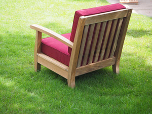 teak chair deep seating outdoor living patio furniture