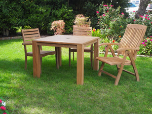 teak chair and table outdoor living patio furniture